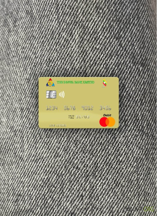 Myanmar Innwa Bank Limited mastercard photolook recto